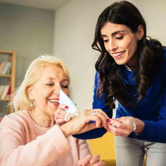 Assistance with Daily Life NDIS Adelaide - Support worker helping senior